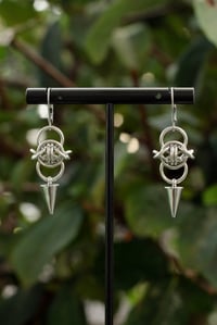 Image 1 of Short Barbed Wire Earrings