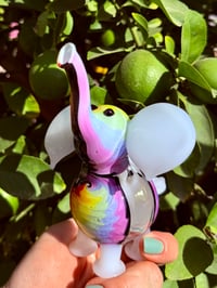 Image 2 of Rainbow wig wag elephant 