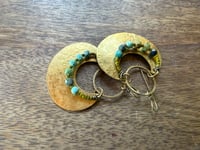 Image 12 of Peaces of Luanda . Brass Turquoise earrings 