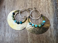 Image 17 of Peaces of Luanda . Brass Turquoise earrings 