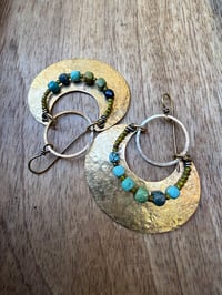 Image 19 of Peaces of Luanda . Brass Turquoise earrings 