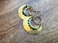 Image 21 of Peaces of Luanda . Brass Turquoise earrings 