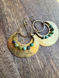 Image 22 of Peaces of Luanda . Brass Turquoise earrings 