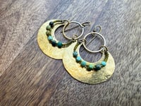 Image 23 of Peaces of Luanda . Brass Turquoise earrings 