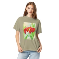 Image 3 of Strong enough to bloom - unisex garment-dyed heavyweight t-shirt