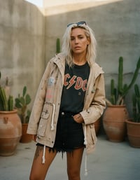 Image 1 of TIGER ¥ VILLAGE PUNK ¥ IBIZA ¥ PARKA ¥ JACKET ¥ upCycliNg ¥ festiValVibe ¥ 