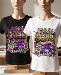 Image 2 of  CUSTOM LPN BADDIE DTF T-SHIRT 