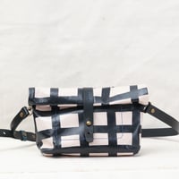 Image 1 of Grid Soft Fanny in black