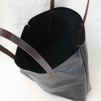 Image 6 of Soft Shopping Tote square in black 