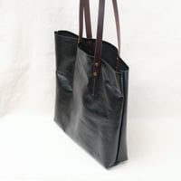 Image 4 of Soft Shopping Tote square in black 