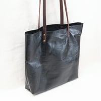 Image 2 of Soft Shopping Tote square in black 