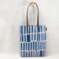 Image 3 of Paint Soft Tote blue and vintage brown