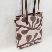 Image 2 of Paint Soft Tote brown flora + vintage brown