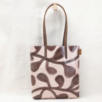 Image 3 of Paint Soft Tote brown flora + vintage brown
