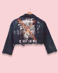 Image 2 of Copy of BUTTERFLY  ✘ JEANSJACKE ✘ IBIZA PRINT  ✘ VINTAGE  ✘ UPCYCLED 1 1