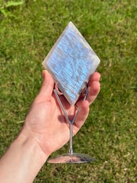 Image 1 of Blue Moonstone Diamond on Stand
