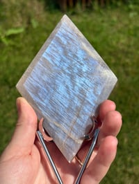 Image 2 of Blue Moonstone Diamond on Stand