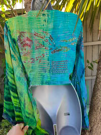 Image 8 of Wanderlust Stevie top Green and yellow upto 14