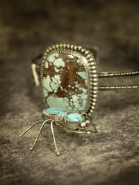 Image 3 of Turquoise Spider Cuff/Brooch