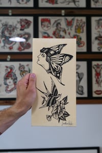 Butterfly Girl & Swallow