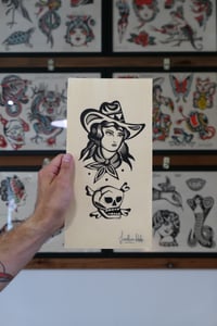 Cowgirl & Skull