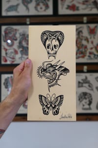 Snake, Dragon & Butterfly