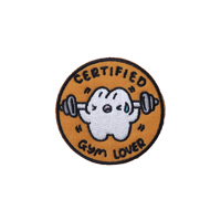 Image 1 of certified gym lover pin