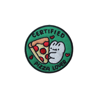 Image 1 of certified pizza lover pin