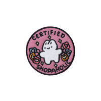 Image 1 of certified shopaholic pin