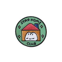 Image 1 of stay home club pin