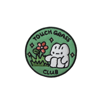 Image 1 of touch grass club pin