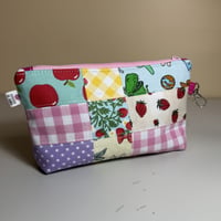 Image 1 of Patchwork | Small Cosmetic Bag | Pencil Case | Travel Organizer