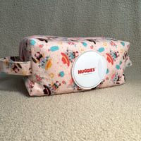 Image 1 of Kitty Cowgirl | Handmade Quilted Wipes & Diapers Bag | Baby Essentials Organizer
