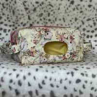 Image 1 of Watercolor Bunnies | Handmade Quilted Wipes & Diapers Bag | Baby Essentials Organizer
