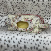 Image 3 of Watercolor Bunnies | Handmade Quilted Wipes & Diapers Bag | Baby Essentials Organizer