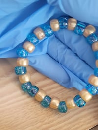 Image 4 of Blue & golden bracelet 