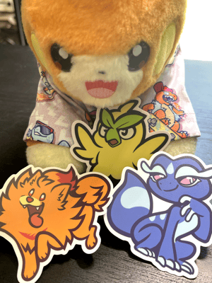 Pokemon gen 10 starters stickers