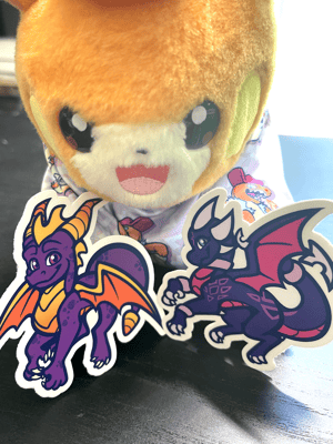 Spyro and Cynder stickers