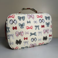 Image 2 of Bows  Quilted Makeup Bag