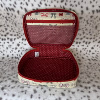 Image 5 of Bows  Quilted Makeup Bag