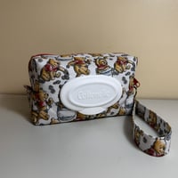 Image 1 of Mini Wipes Pouch with Wristlet | Compact Personal Hygiene Bag