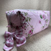 Image 2 of Pink Large Quilted Boxy Bag