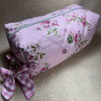 Image 1 of Pink Large Quilted Boxy Bag