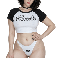 Image 2 of Favorite Crop - Black