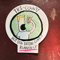 Tri-County Hotdog Eating Contest Runner Up Sticker