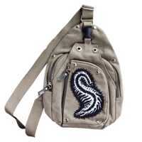 Image 1 of Upcycled sling bag 