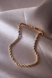 Image 1 of Rope Bracelet 14k Gold Plated 