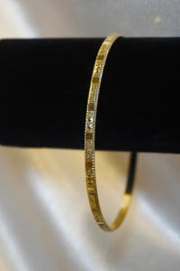 Image 1 of Bangle Bracelet 14k Gold Plated bracelet
