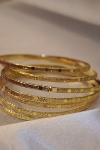 Image 2 of Bangle Bracelet 14k Gold Plated bracelet