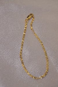 Image 1 of Slim Gold Bracelet 14k Gold Plated 